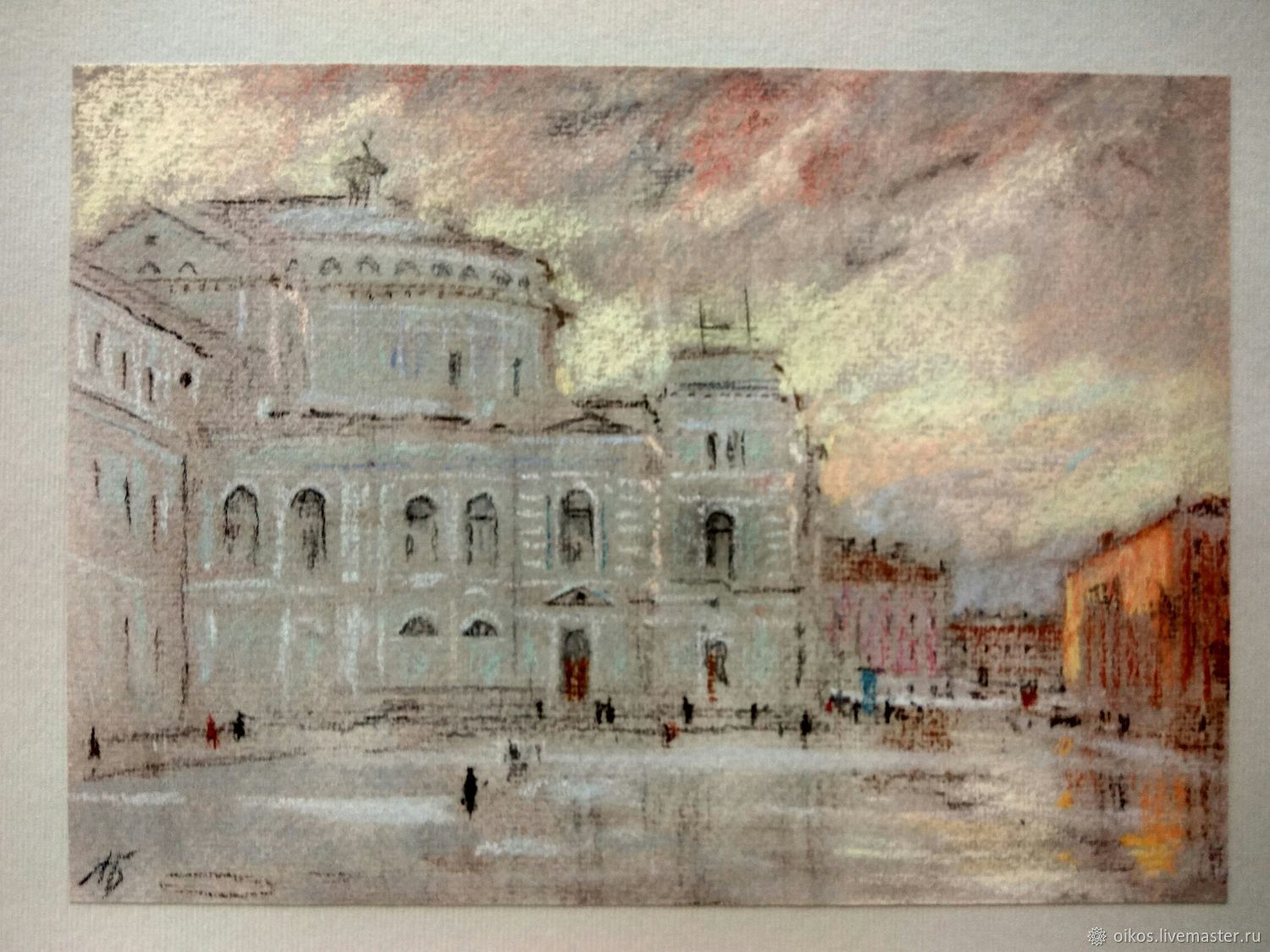 1500x1125 Mariinsky Theatre Painting Pastel Cityscape Shopline - Theatre Painting