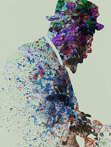 226x300 Thelonious Monk Watercolor 1 Painting By Naxart Studio - Thelonious Monk Painting