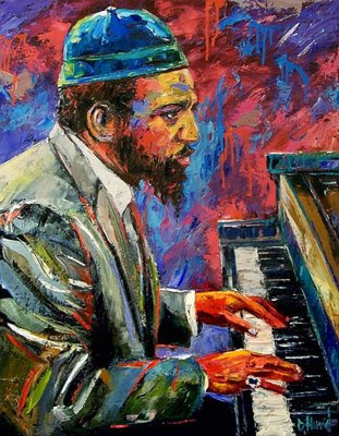 311x400 Debra Hurd Original Paintings And Jazz Art Thelonious Monk Jazz - Thelonious Monk Painting