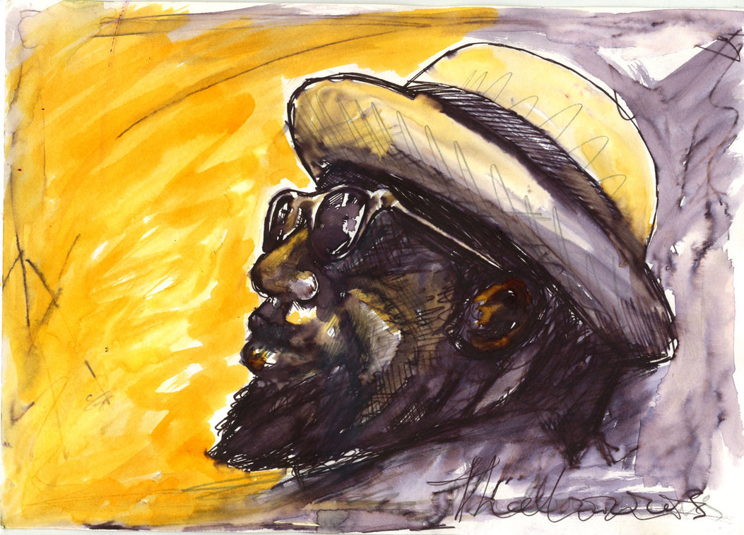 1053x758 Thelonious Monk By Beaulivres - Thelonious Monk Painting