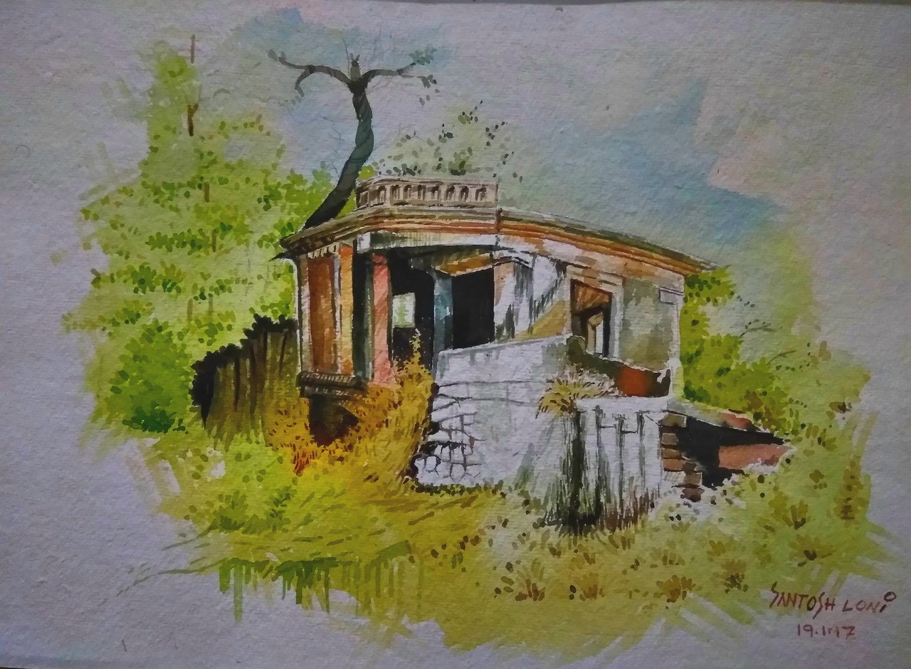 1280x940 Buy Thematic Handmade Painting By Santosh Loni. Codeart 715 15195 - Thematic Painting