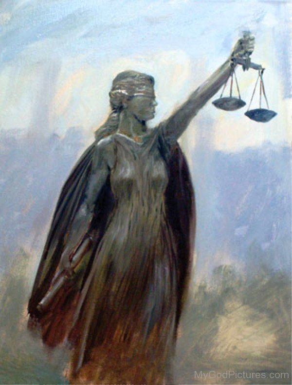 600x789 Painting Of Themis - Themis Painting