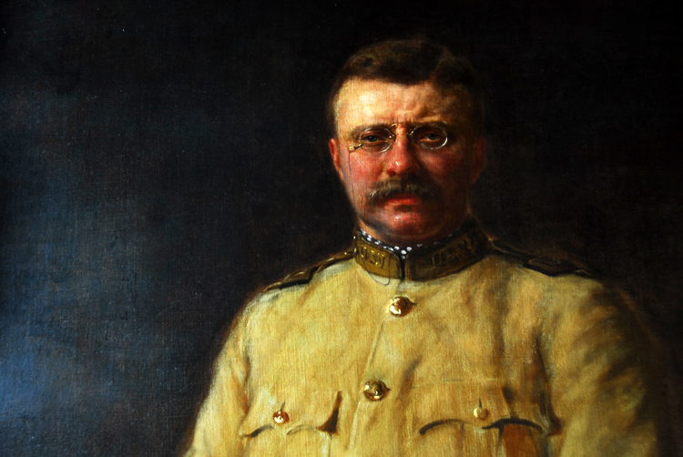 750x502 Summer White House Scribble - Theodore Roosevelt Painting