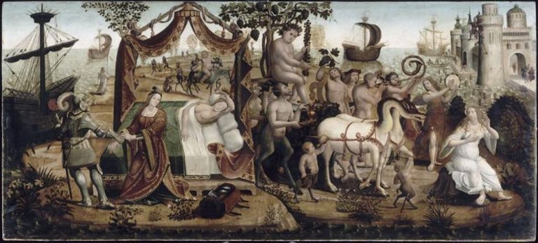 768x347 New Page 1 - Theseus And The Minotaur Painting