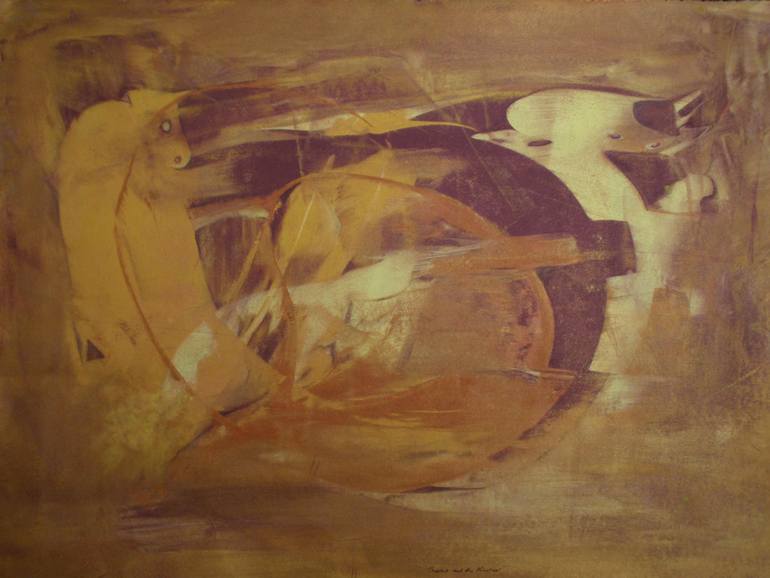 770x578 Saatchi Art Theseus And The Minotaur Painting By Catherine Forsayeth - Theseus And The Minotaur Painting