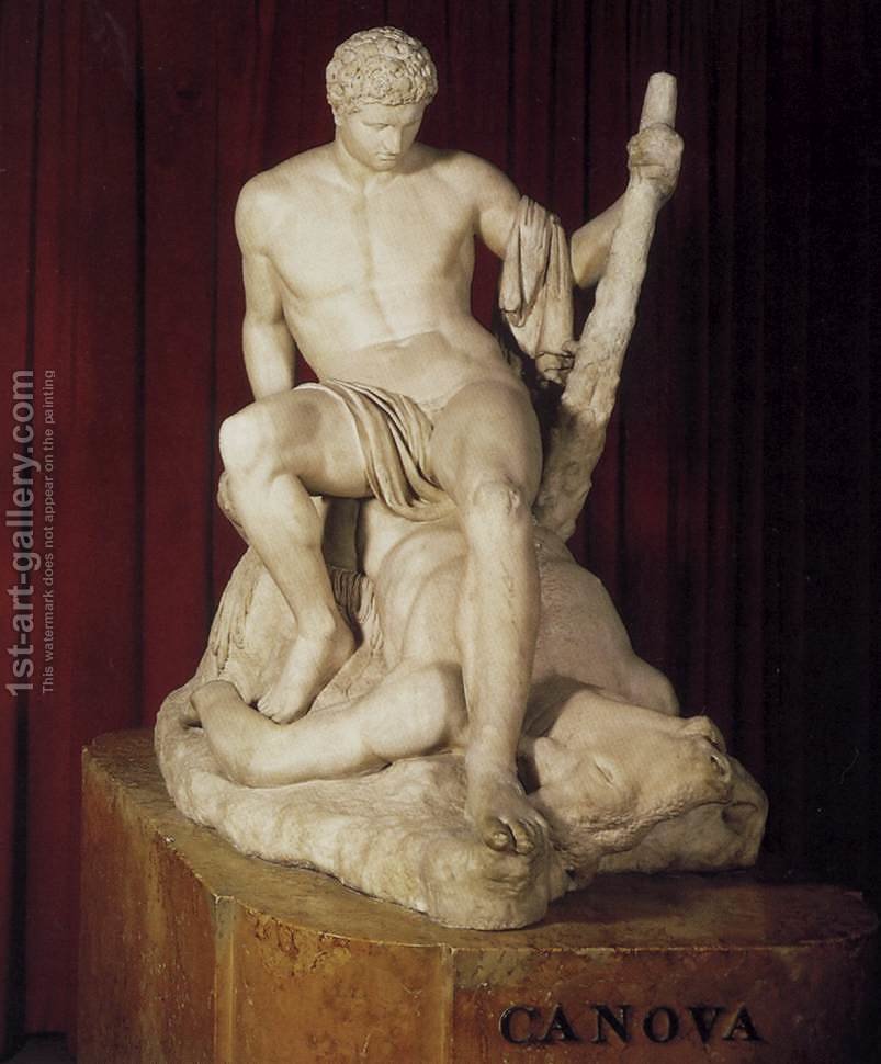 803x970 Theseus And The Minotaur Antonio Canova Reproduction 1st Art Gallery - Theseus And The Minotaur Painting