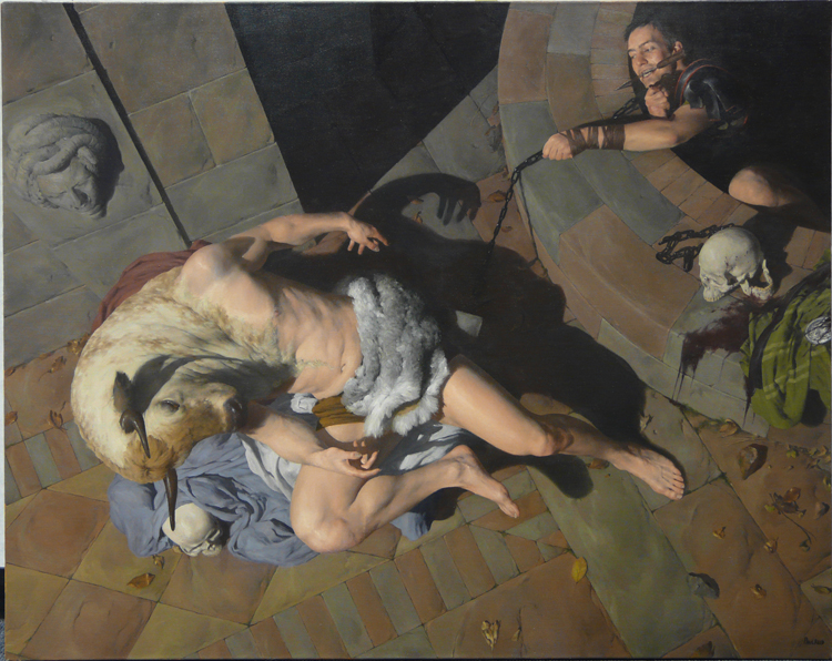 750x596 Theseus And The Minotaur 108 Fine Art - Theseus And The Minotaur Painting