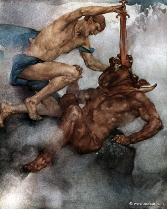 575x720 Iconographytheseusking187 - Theseus And The Minotaur Painting
