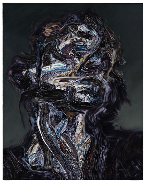 565x710 Glenn Brown's Incredibly Flat Paintings Look As If They Are - Thick Painting