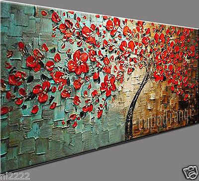 400x364 Yakai Hand Painted Thick Palette Knife Art Oil Painting Large Red - Thick Painting