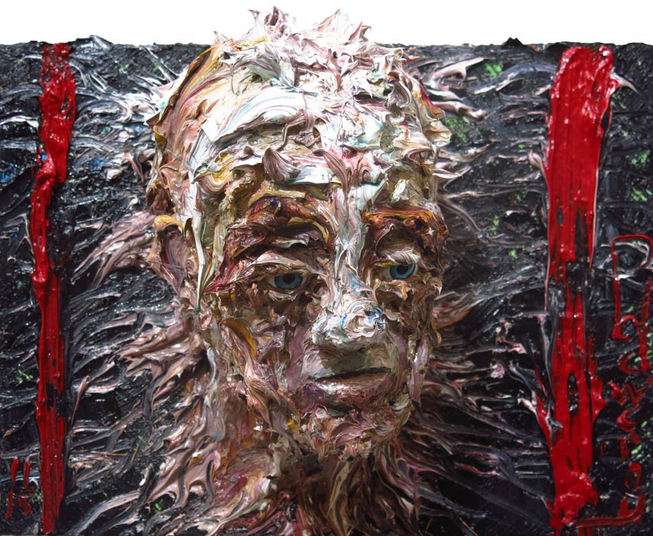 950x779 T53 Oil Painting 3d Folk Large Thick Original Painting - Thick Painting