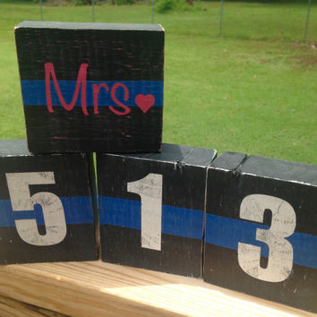 354x354 United We Stand Thin Blue Line Long From Thinbluelineny On Etsy - Thin Blue Line Canvas Painting