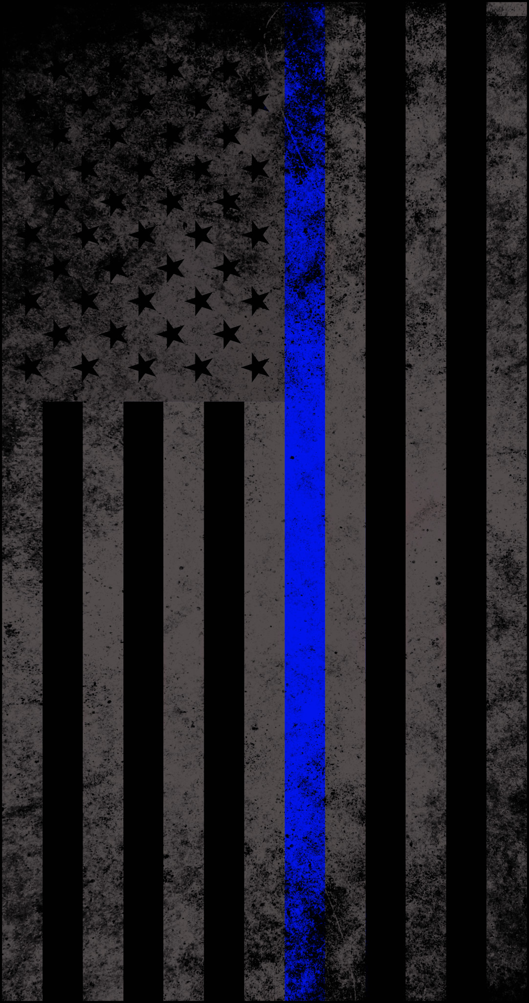 1082x2048 Police Flag Wallpaper Images) - Thin Blue Line Flag Painting