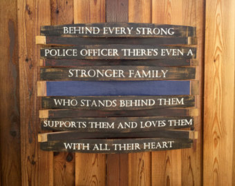 340x270 Police Wall Decor Etsy - Thin Blue Line Flag Painting