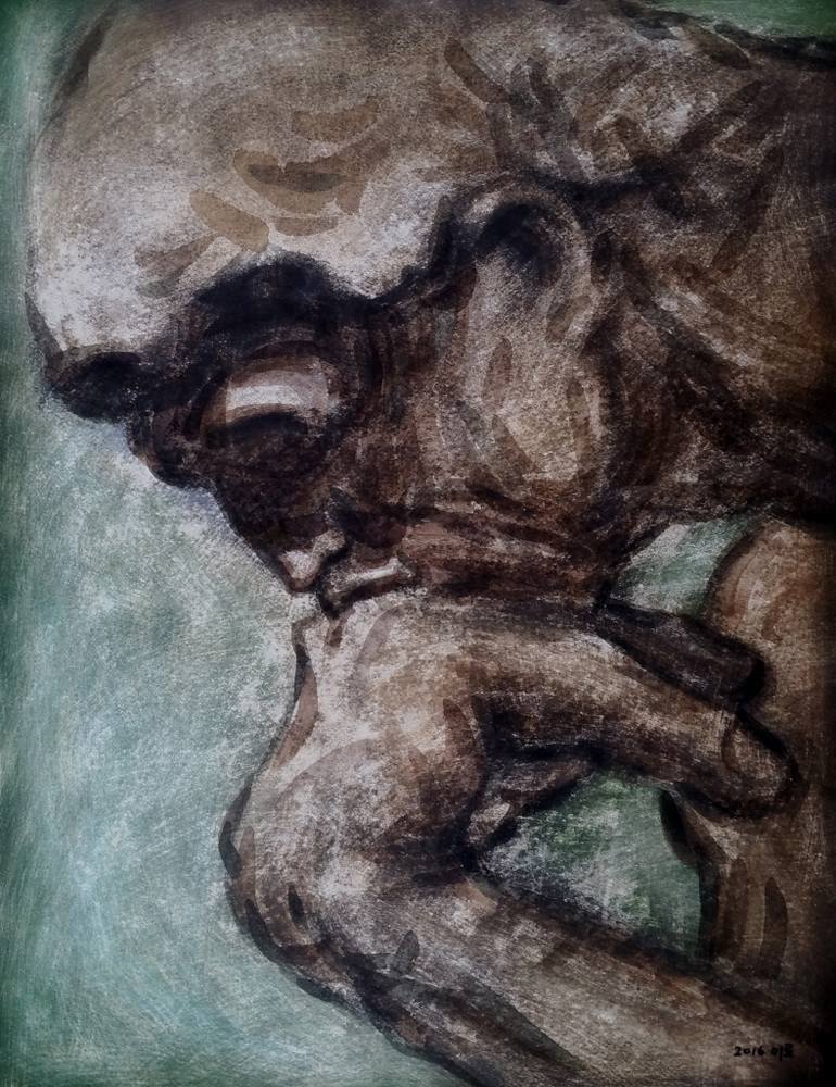 770x1000 Saatchi Art Thinker Painting By Tae Kim - Thinker Painting