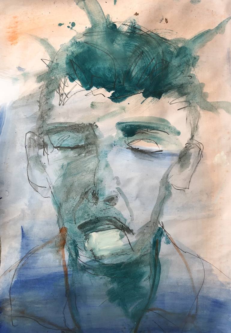 770x1111 Saatchi Art Thinker Painting By Wolfram - Thinker Painting