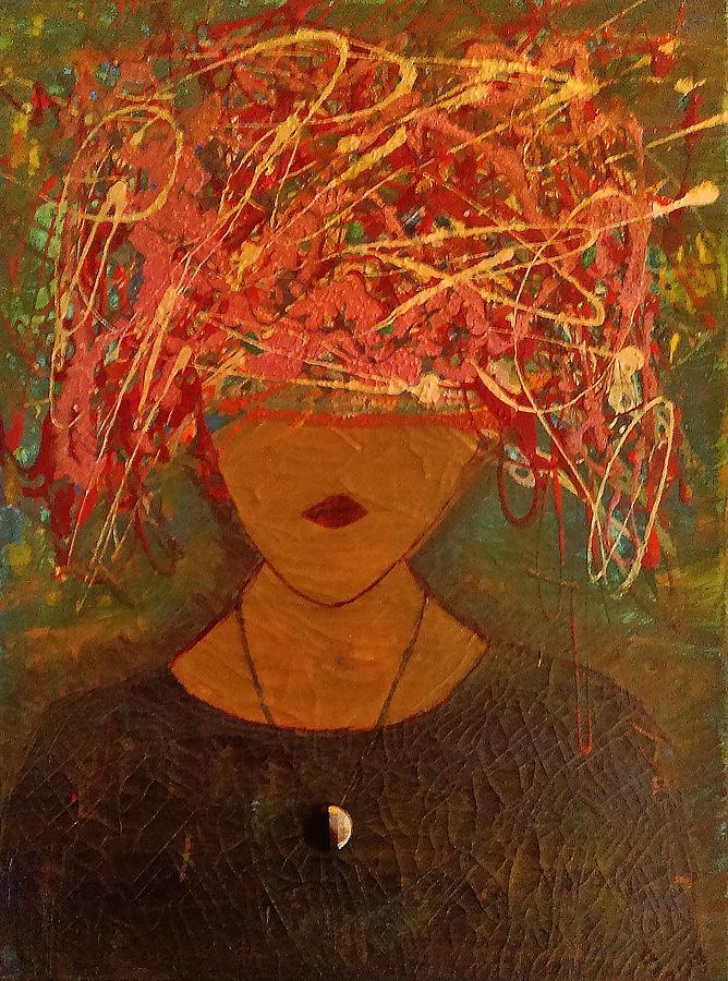 668x900 Over Thinking Painting By Stacy Street - Thinking Painting