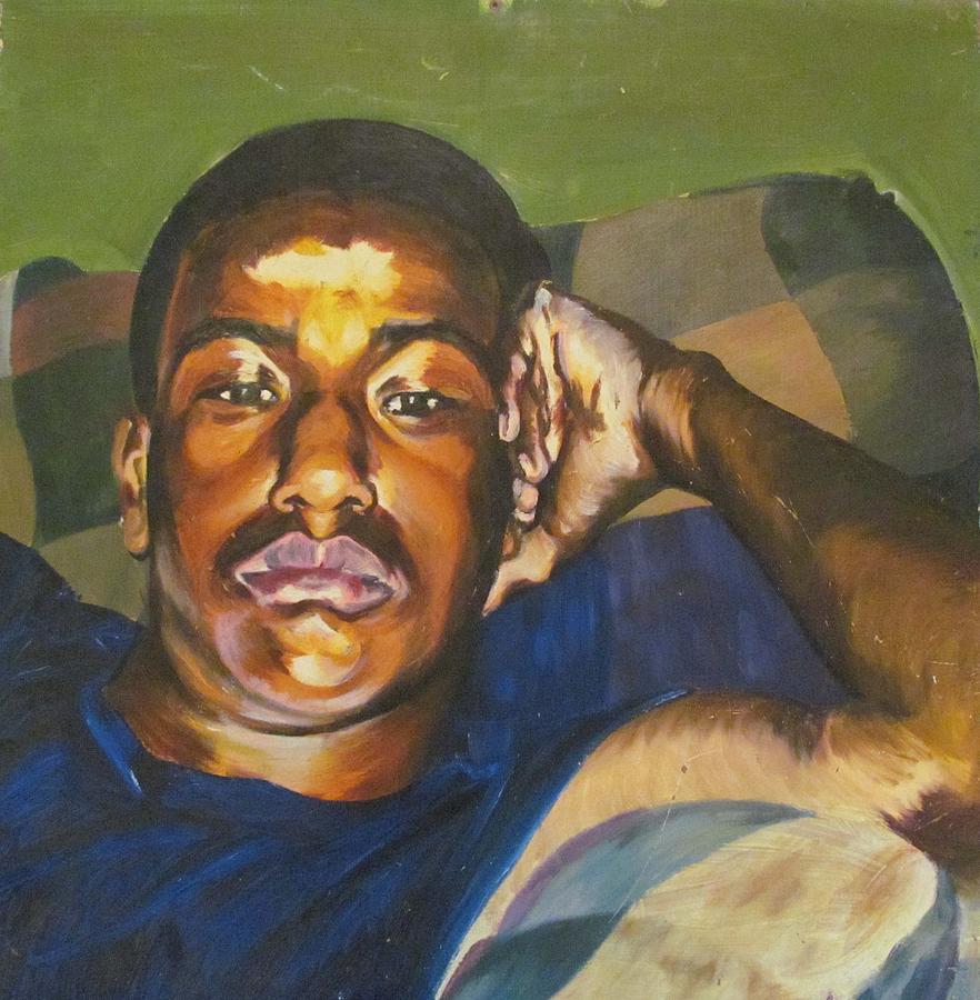 882x900 Thinking Man Painting By Sabrina Mcgowens - Thinking Painting