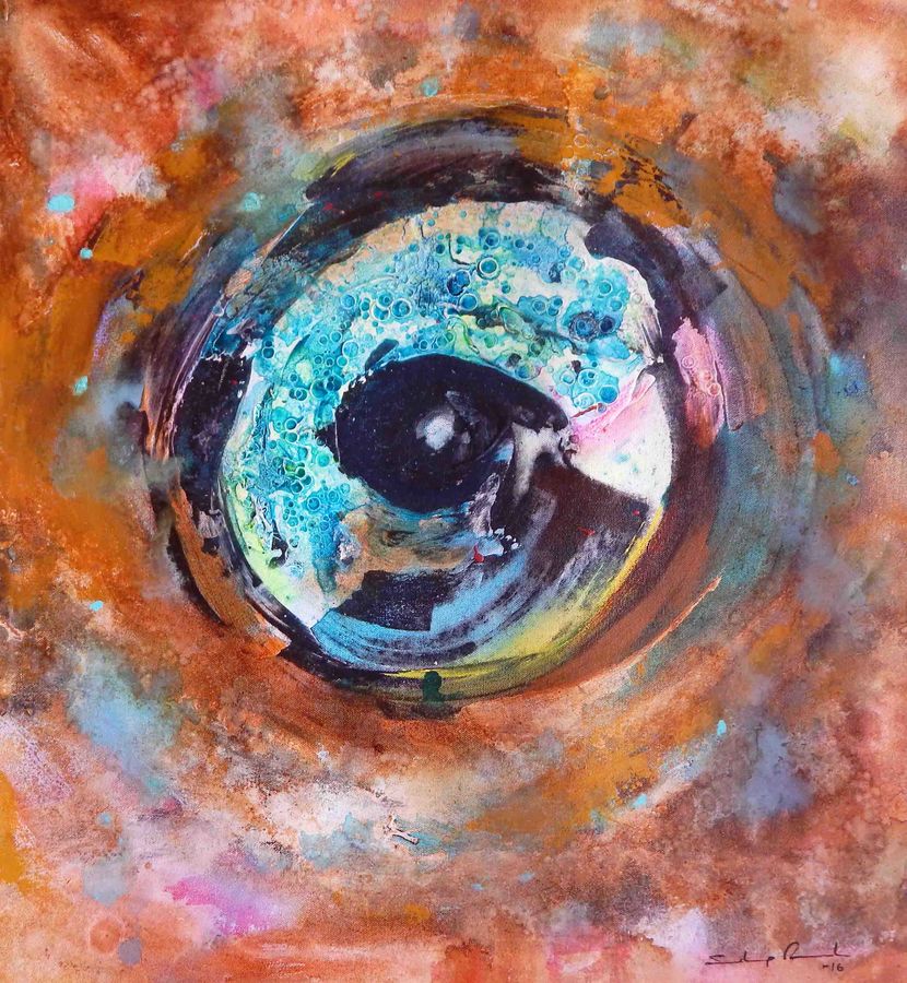 830x900 The Third Eye Painting By Artist Sandeep Rawal - Third Eye Painting