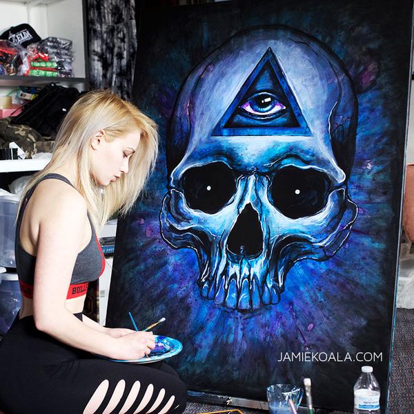 600x600 Original Third Eye Painting Koala Art Amp Design - Third Eye Painting