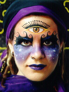 296x395 Skinshock Face Painting Cosmic Third Eye Halloween Costumes - Third Eye Painting