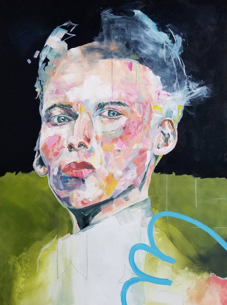 770x1032 Saatchi Art Thistle Painting By Victoria Angeline - Thistle Painting