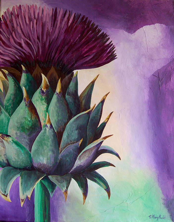 703x900 Thistle Painting By Tiffany Budd - Thistle Painting