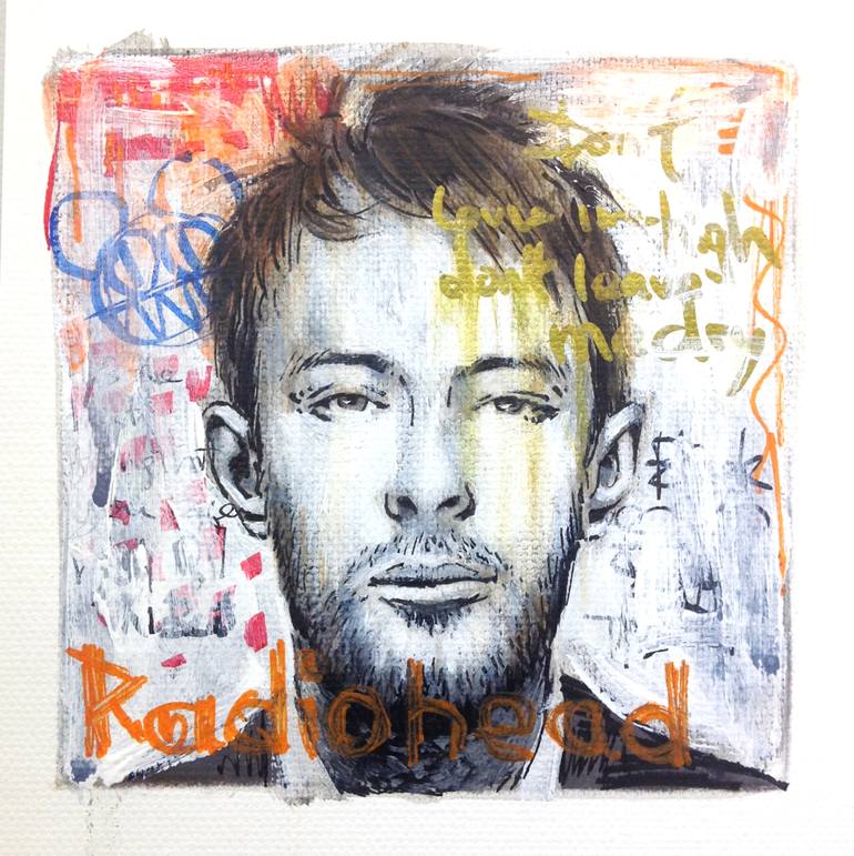 770x771 Saatchi Art Thom Yorke - Thom Yorke Painting