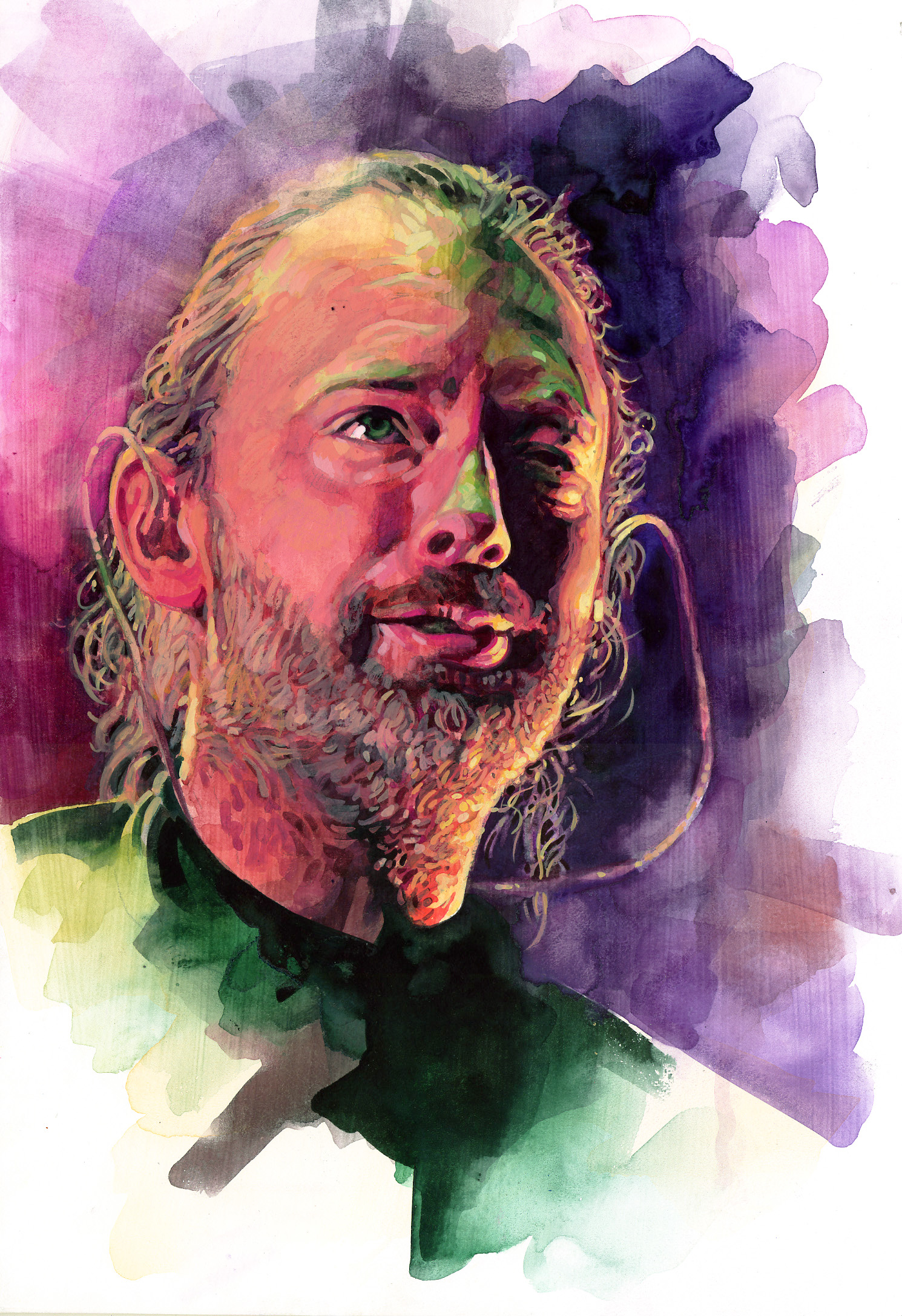 1490x2175 Thom Yorke Stephen Gardner - Thom Yorke Painting