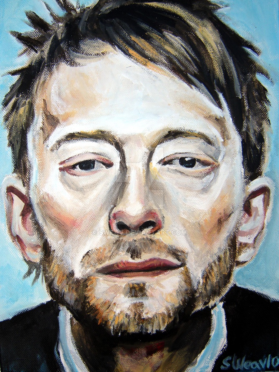 Thom Yorke Painting at PaintingValley.com | Explore collection of Thom ...