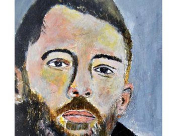 340x270 Thom Yorke Painting Etsy - Thom Yorke Painting