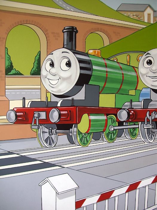 525x700 Pin By Kids Art Murals On Thomas And Friends Mural - Thomas And Friends Painting