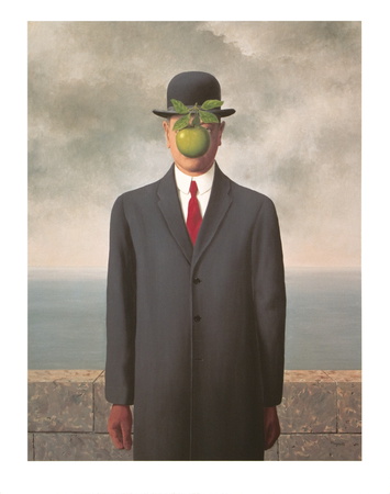 355x450 The Son Of Man, 1964 Rene Magritte - Thomas Crown Affair Painting