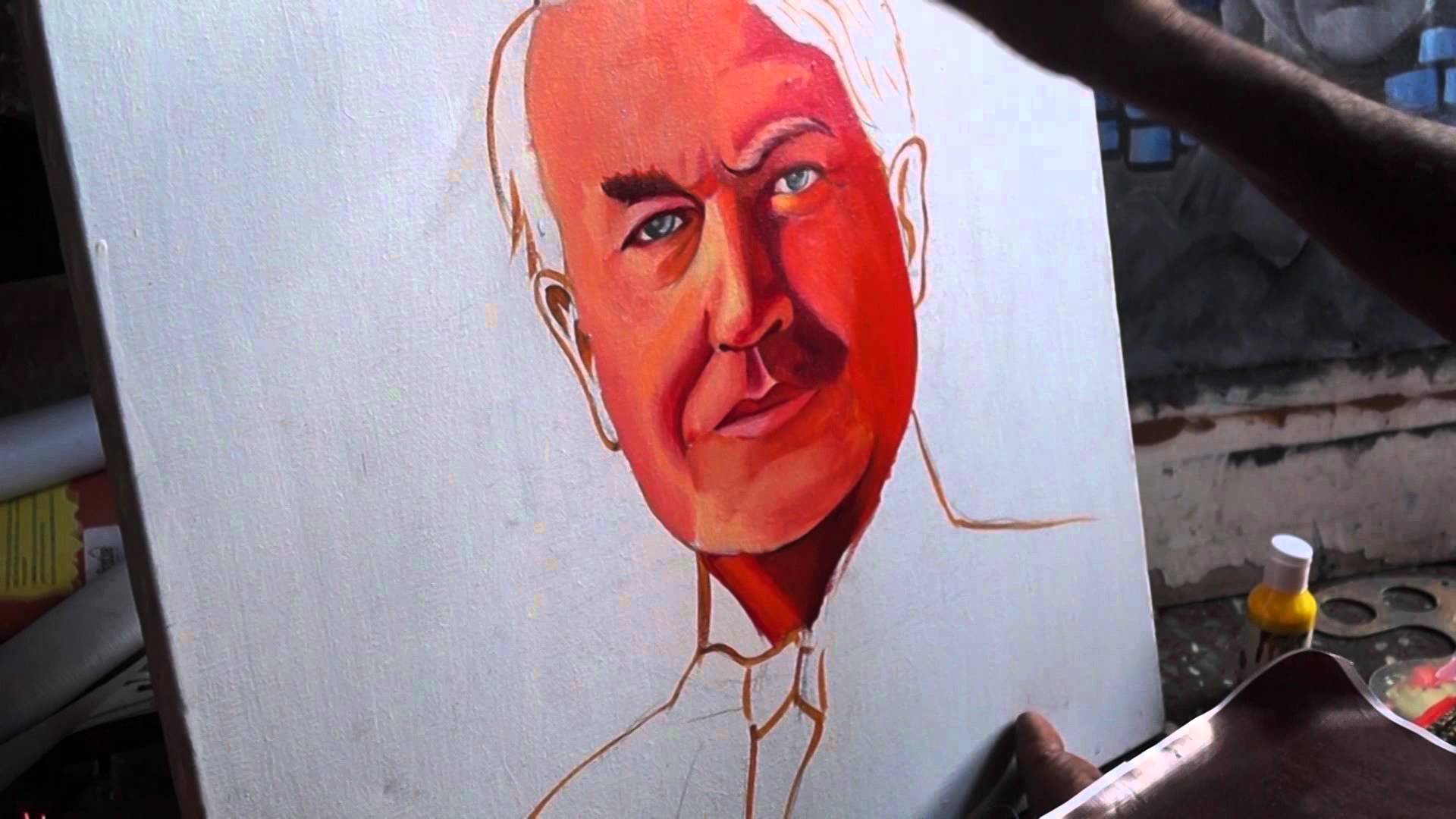 1920x1080 How To Paint Portrait In Simple And Quick Method (Thomas Alva - Thomas Edison Painting