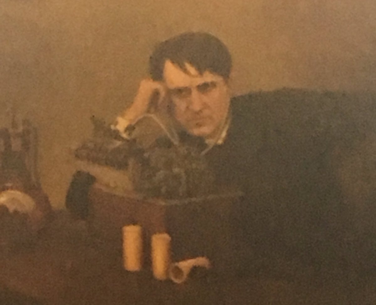 1200x974 Steve Abate On Twitter Rare Painting Of Thomas Edison, Hosting - Thomas Edison Painting