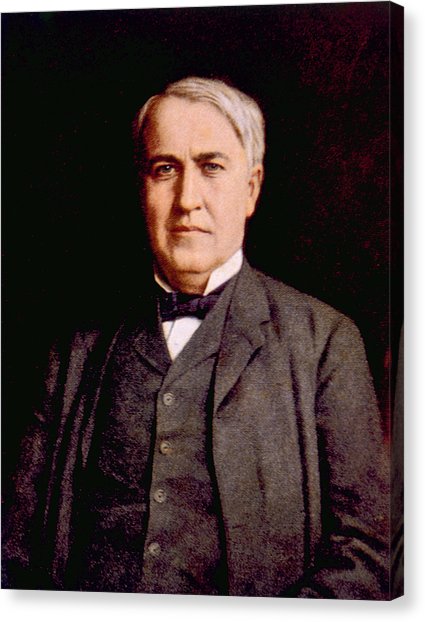 425x622 Thomas Alva Edison 1847 1931 Photograph By Everett - Thomas Edison Painting
