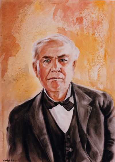 Thomas Edison Painting at PaintingValley.com | Explore collection of ...