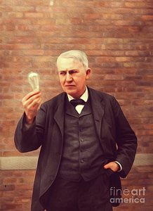 218x300 Edison Paintings Fine Art America - Thomas Edison Painting