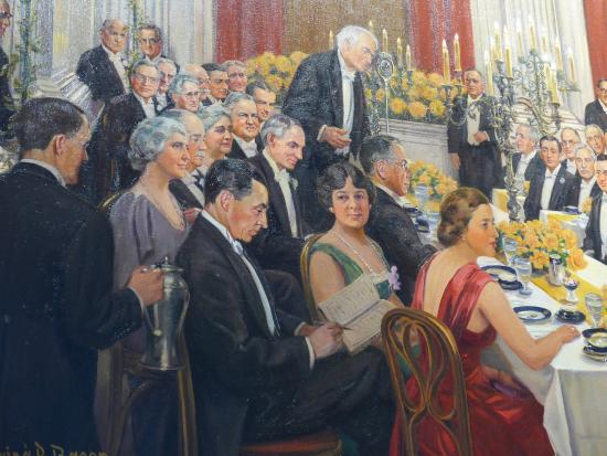 550x413 Henry Ford Museum, Painting Showing Thomas Edison, Henry Ford - Thomas Edison Painting