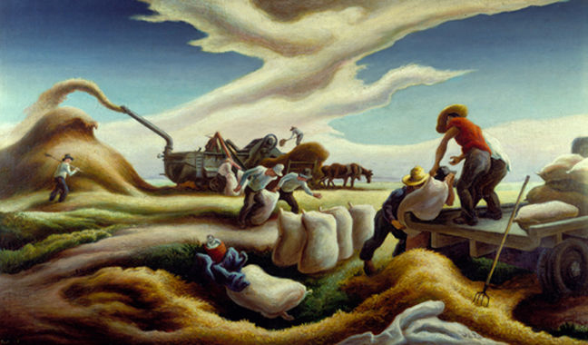 648x380 Sugar Cane Thomas Hart Benton - Thomas Hart Benton Painting