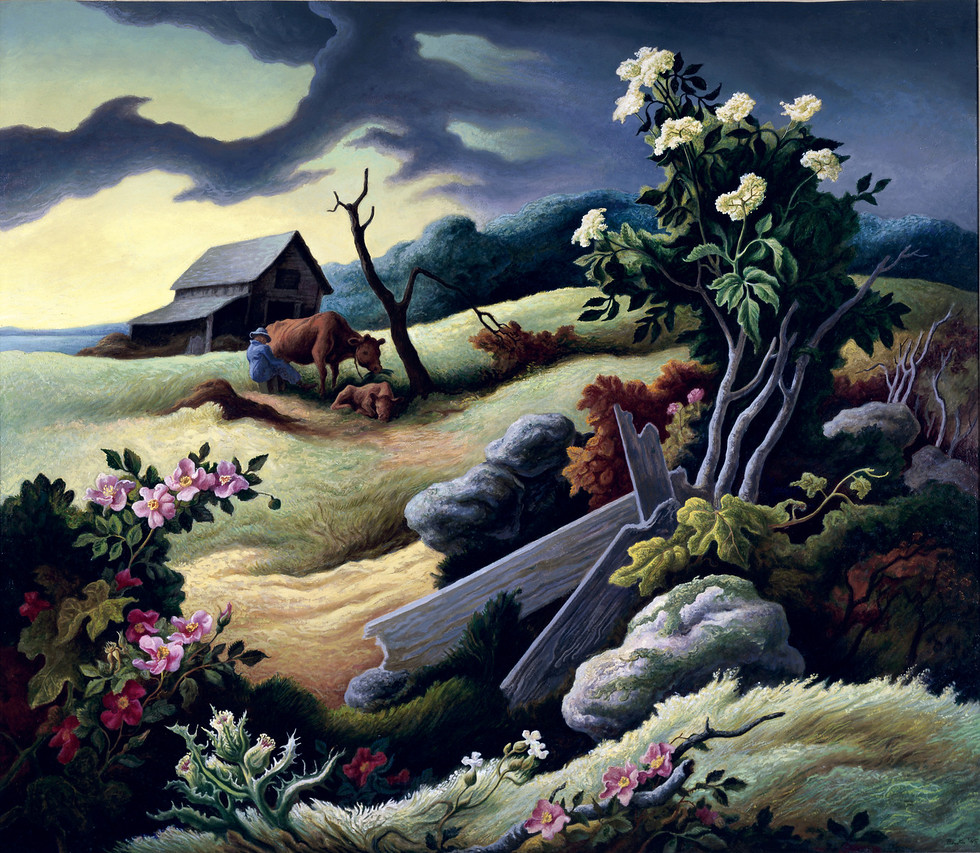 980x853 The Cummer's June Morning By Thomas Hart Benton Metro Jacksonville - Thomas Hart Benton Painting
