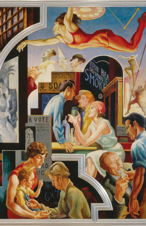481x745 Thomas Hart Benton'Samerica Today Mural Rediscovered - Thomas Hart Benton Painting