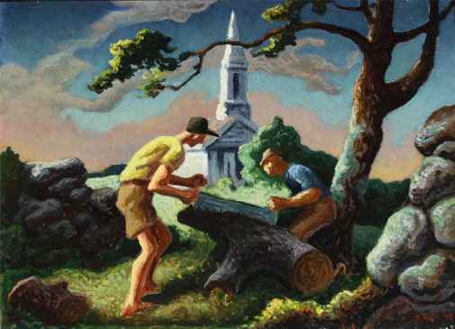 505x365 Thomas Hart Benton Artwork For Sale Surovek Gallery - Thomas Hart Benton Painting