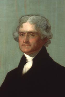 251x375 Jefferson Portrait By Gilbert Stuart (Painting) Thomas - Thomas Jefferson Painting