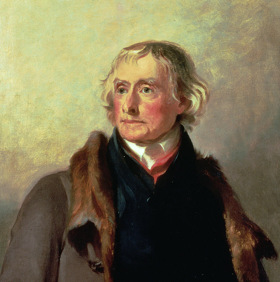 895x900 Portrait Of Thomas Jefferson Painting By Thomas Sully - Thomas Jefferson Painting