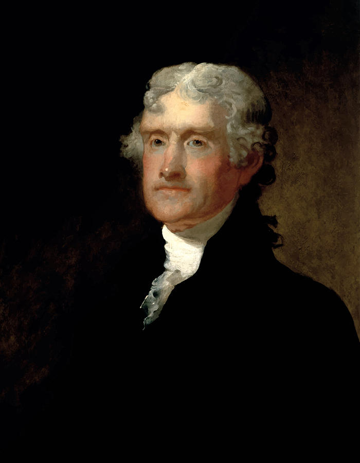700x900 President Thomas Jefferson Painting By War Is Hell Store - Thomas Jefferson Painting