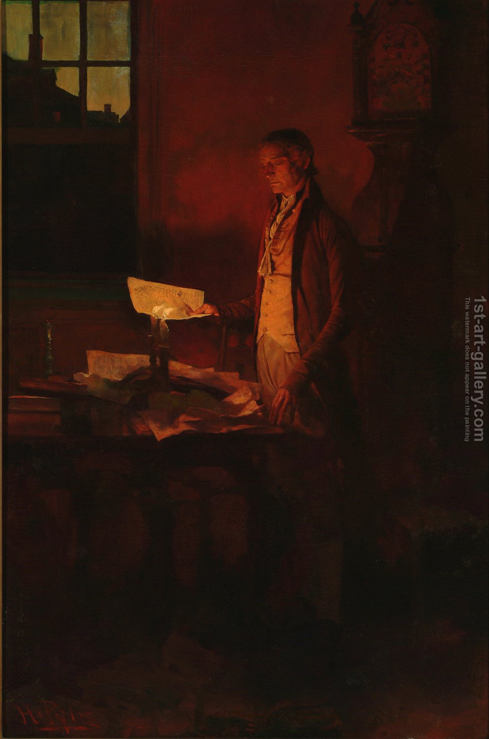 1000x1511 Thomas Jefferson Writing Declaration Of Independence, - Thomas Jefferson Painting