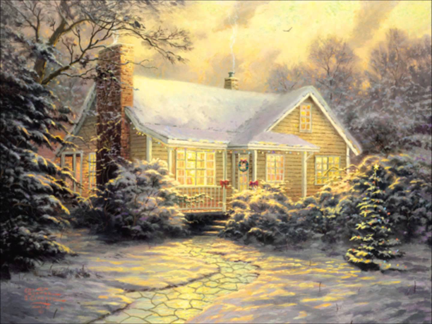 1440x1080 Thomas Kinkade Paintings - Thomas Kinkade Painting
