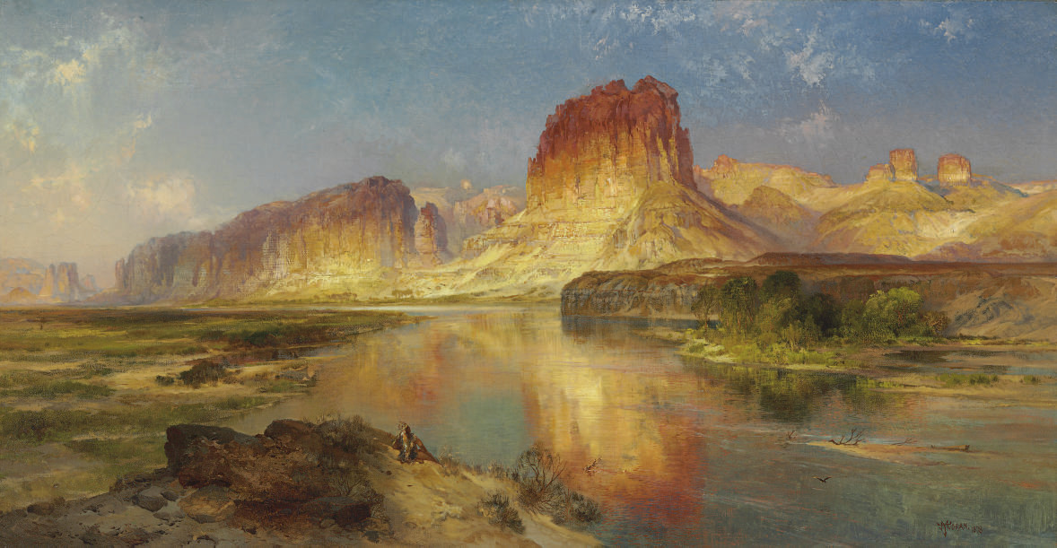 1178x611 Thomas Moran (1827 1926) Green River Of Wyoming 19th Century - Thomas Moran Painting