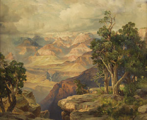 300x245 Thomas Moran (1837 1926) Biography Medicine Man Gallery - Thomas Moran Painting